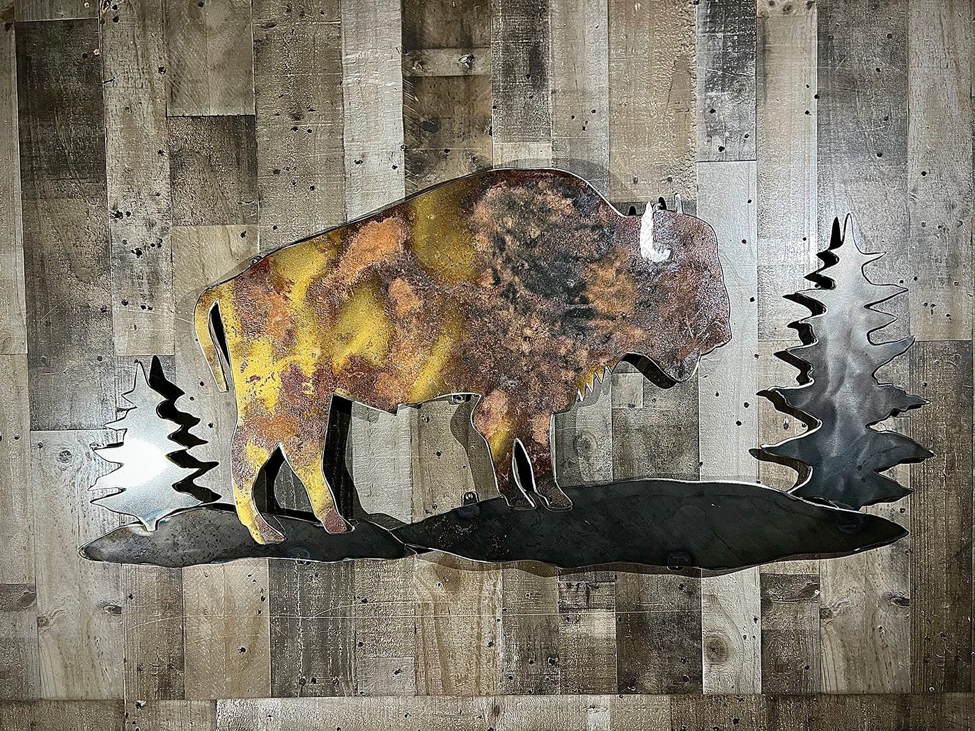 52-inch bison landscape scene 1