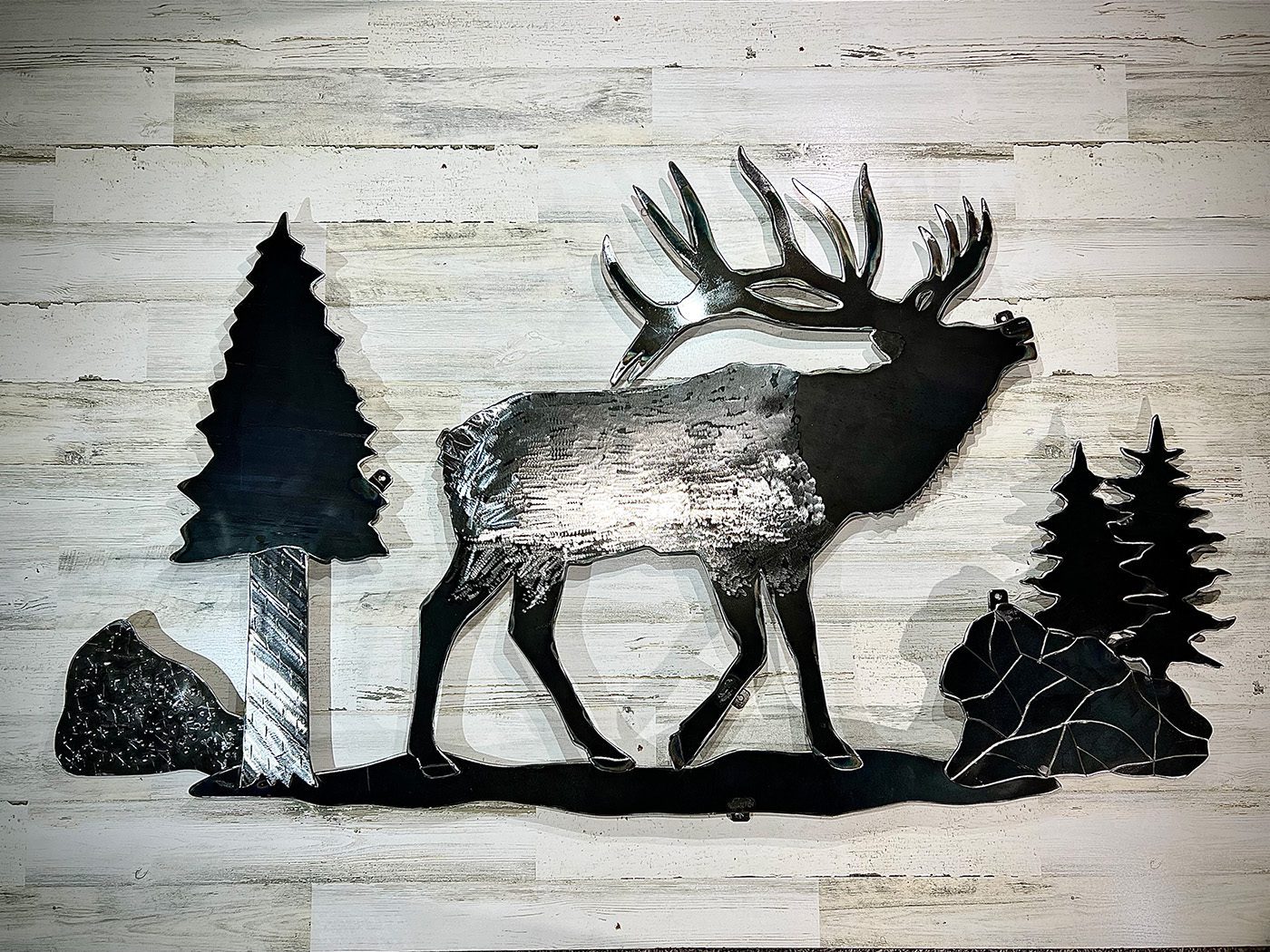 55-inch elk scene