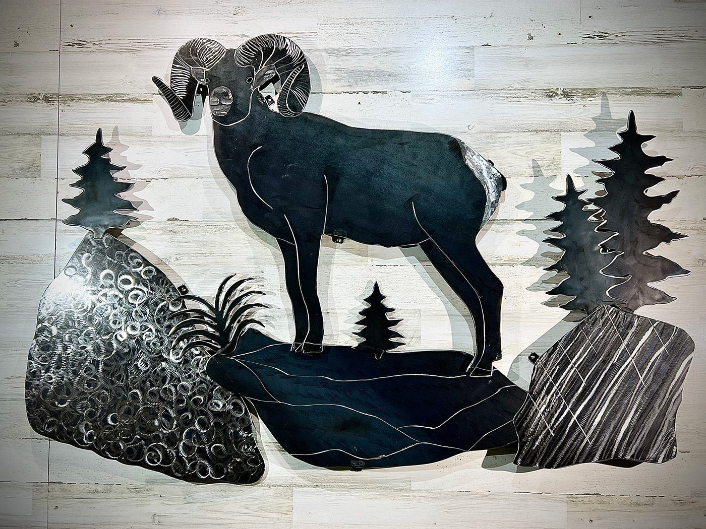 60-inch bighorn sheep scene
